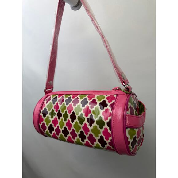 Vera Bradley Mod Floral Pink Barrel Bag – NWT – Lola Duffel – Retired Pattern - Picture 5 of 7
